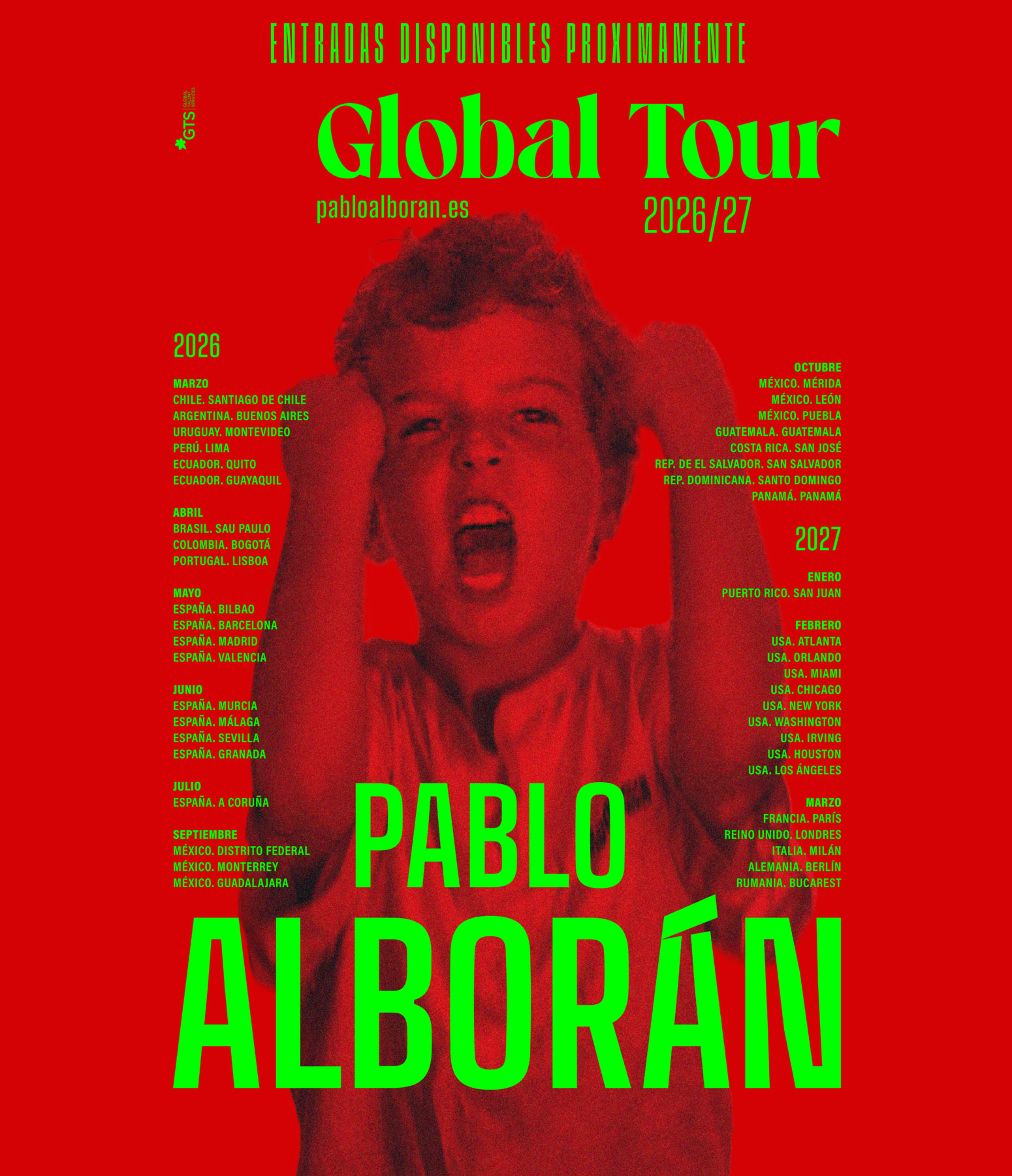 Cartel Global Tour - Pablo Alborán