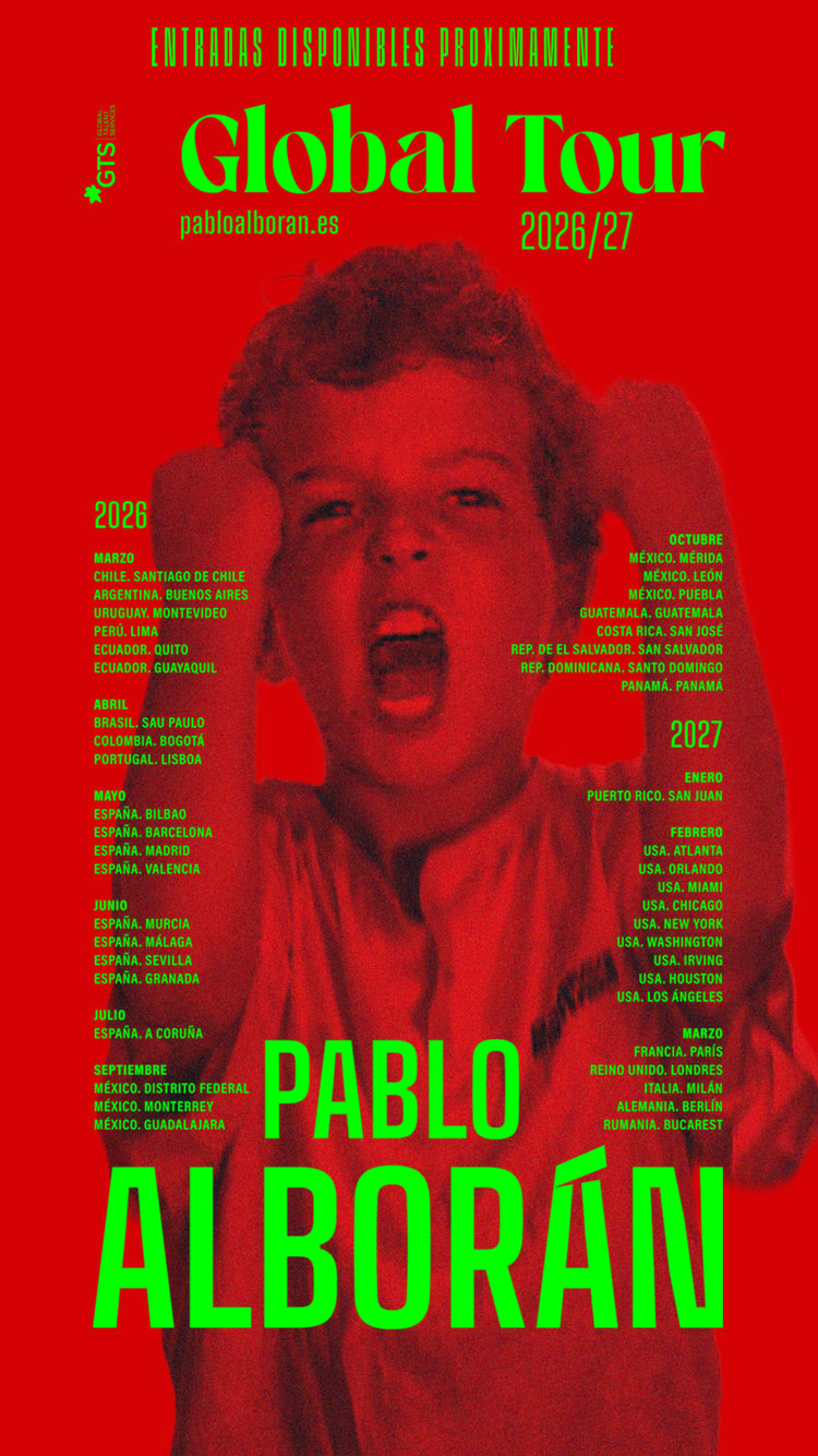 Cartel Global Tour - Pablo Alborán